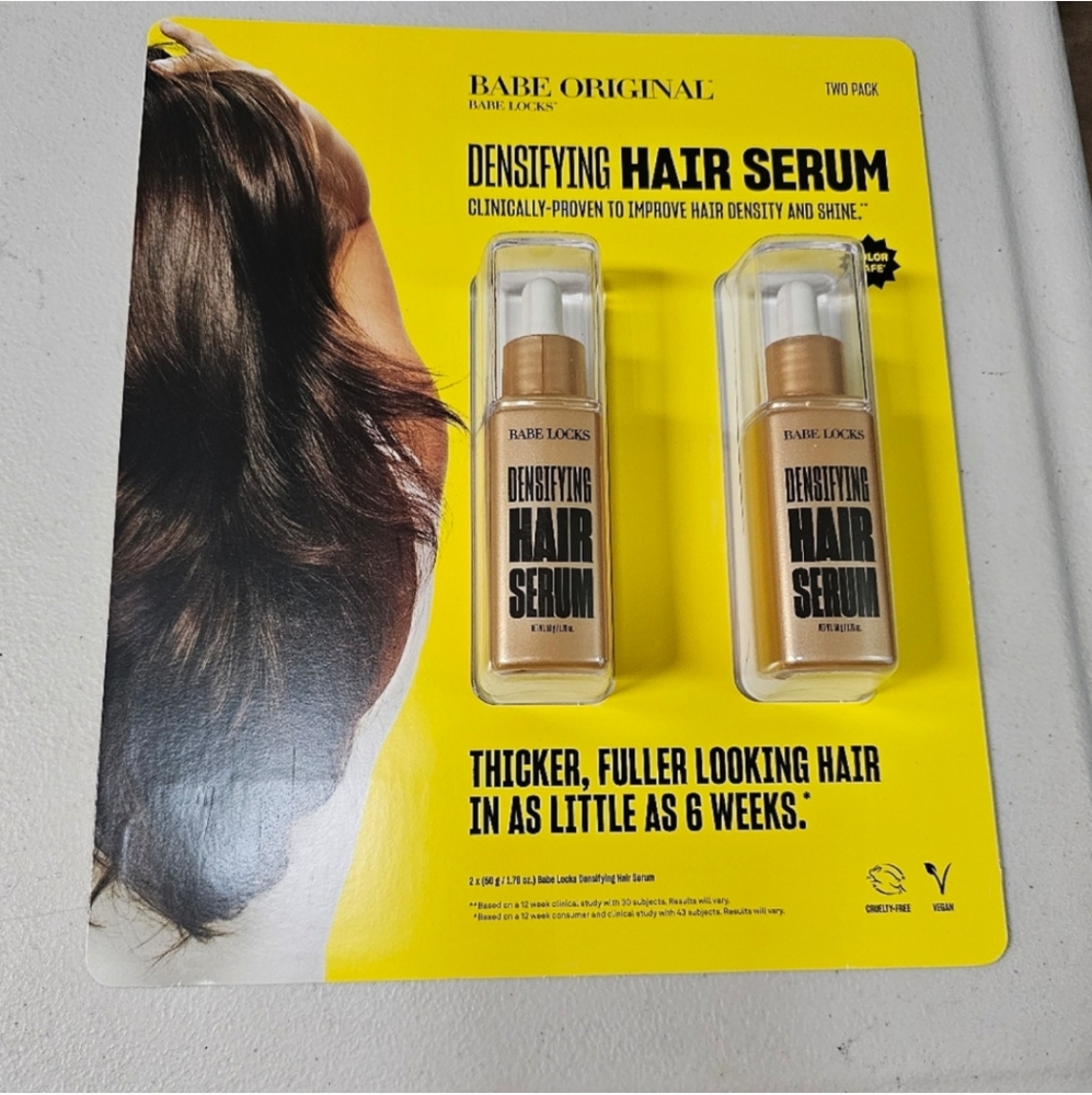 Babe Original Densifying Hair Serum. New 2 pack